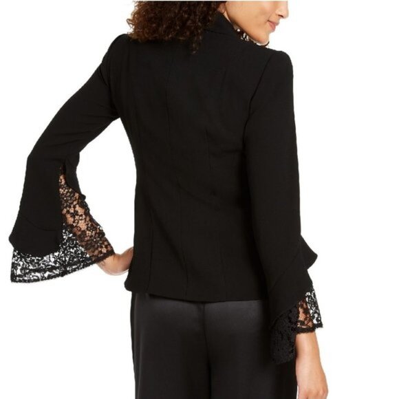 Nanette Lepore Lace Sleeve Blazer - Picture 3 of 8